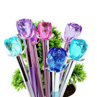 Crystal Flower Gel Pen - The Mage's Emporium Kore Kawaii Kore Kawaii Shopify Collective Used English Japanese Style Comic Book