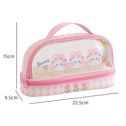 Cute Animals Transparent Pencil Case - The Mage's Emporium Kore Kawaii Kore Kawaii Shopify Collective Used English Japanese Style Comic Book