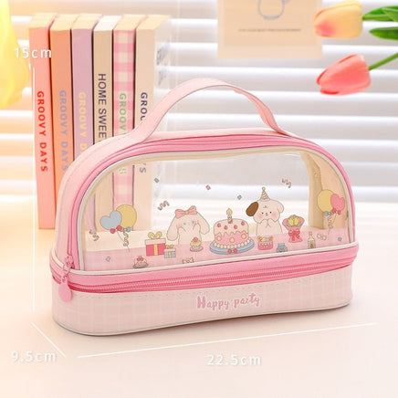 Cute Animals Transparent Pencil Case - The Mage's Emporium Kore Kawaii Kore Kawaii Shopify Collective Used English Japanese Style Comic Book