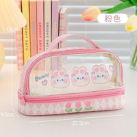 Cute Animals Transparent Pencil Case - The Mage's Emporium Kore Kawaii Kore Kawaii Shopify Collective Used English Japanese Style Comic Book