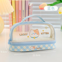 Cute Animals Transparent Pencil Case - The Mage's Emporium Kore Kawaii Kore Kawaii Shopify Collective Used English Japanese Style Comic Book