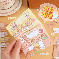 Cute Capybara Bookmark Sticky Notes - The Mage's Emporium Kore Kawaii Kore Kawaii Shopify Collective Used English Japanese Style Comic Book