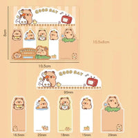 Cute Capybara Bookmark Sticky Notes - The Mage's Emporium Kore Kawaii Kore Kawaii Shopify Collective Used English Japanese Style Comic Book