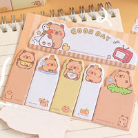 Cute Capybara Bookmark Sticky Notes - The Mage's Emporium Kore Kawaii Kore Kawaii Shopify Collective Used English Japanese Style Comic Book