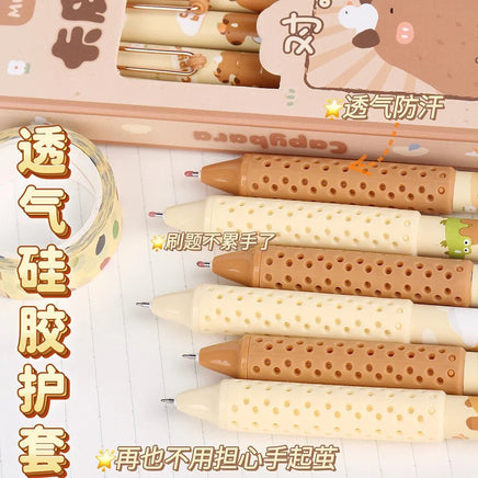 Cute Capybara Gel Pens - The Mage's Emporium Kore Kawaii Kore Kawaii Shopify Collective Used English Japanese Style Comic Book