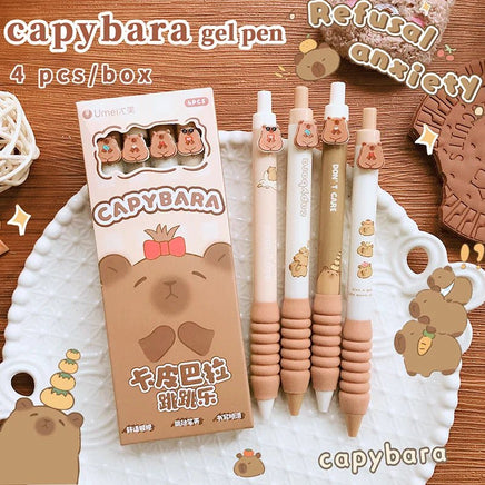 Cute Capybara Gel Pens - The Mage's Emporium Kore Kawaii Kore Kawaii Shopify Collective Used English Japanese Style Comic Book