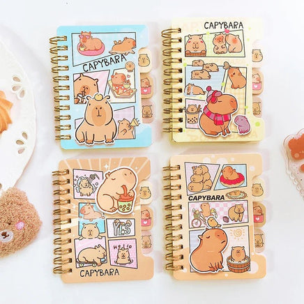 Cute Capybara Mini Notebooks - The Mage's Emporium Kore Kawaii Kore Kawaii Shopify Collective Used English Japanese Style Comic Book