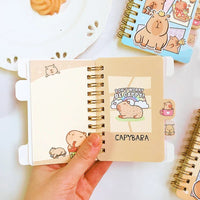 Cute Capybara Mini Notebooks - The Mage's Emporium Kore Kawaii Kore Kawaii Shopify Collective Used English Japanese Style Comic Book