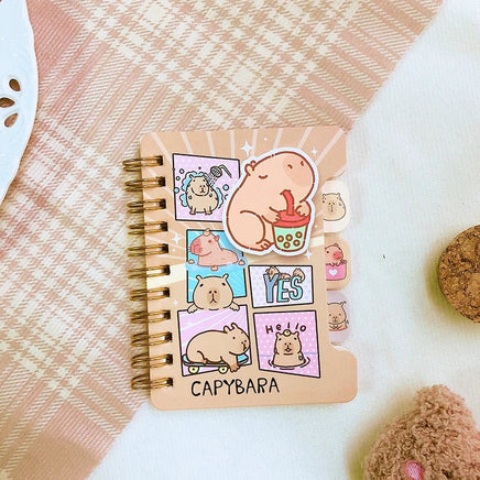 Cute Capybara Mini Notebooks - The Mage's Emporium Kore Kawaii Kore Kawaii Shopify Collective Used English Japanese Style Comic Book