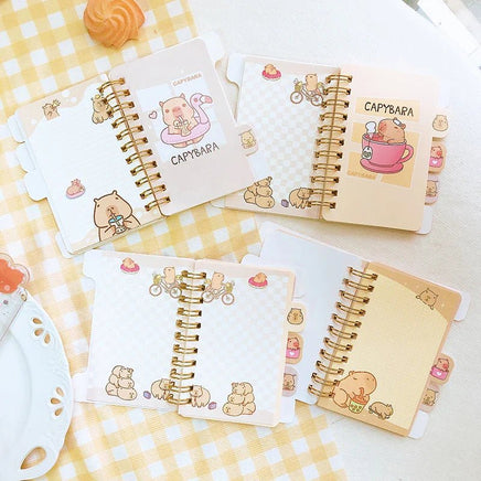 Cute Capybara Mini Notebooks - The Mage's Emporium Kore Kawaii Kore Kawaii Shopify Collective Used English Japanese Style Comic Book
