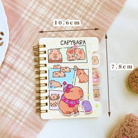 Cute Capybara Mini Notebooks - The Mage's Emporium Kore Kawaii Kore Kawaii Shopify Collective Used English Japanese Style Comic Book