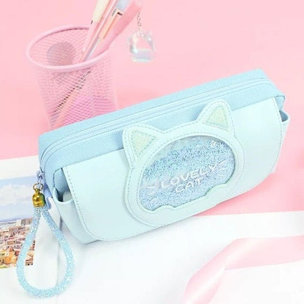 Cute Cat Pencil Bag - The Mage's Emporium Kore Kawaii Kore Kawaii Shopify Collective Used English Japanese Style Comic Book
