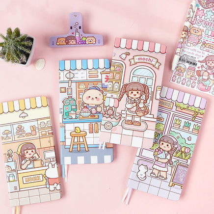 Cute Grid Paper Notebook - The Mage's Emporium Kore Kawaii Kore Kawaii Shopify Collective Used English Japanese Style Comic Book