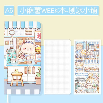Cute Grid Paper Notebook - The Mage's Emporium Kore Kawaii Kore Kawaii Shopify Collective Used English Japanese Style Comic Book
