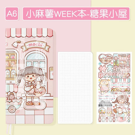 Cute Grid Paper Notebook - The Mage's Emporium Kore Kawaii Kore Kawaii Shopify Collective Used English Japanese Style Comic Book