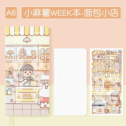 Cute Grid Paper Notebook - The Mage's Emporium Kore Kawaii Kore Kawaii Shopify Collective Used English Japanese Style Comic Book