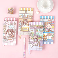 Cute Grid Paper Notebook - The Mage's Emporium Kore Kawaii Kore Kawaii Shopify Collective Used English Japanese Style Comic Book