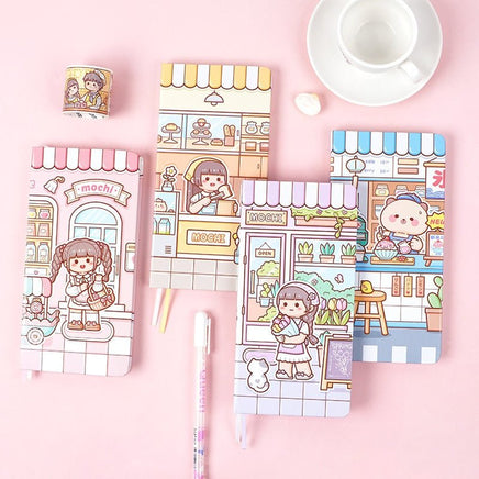 Cute Grid Paper Notebook - The Mage's Emporium Kore Kawaii Kore Kawaii Shopify Collective Used English Japanese Style Comic Book