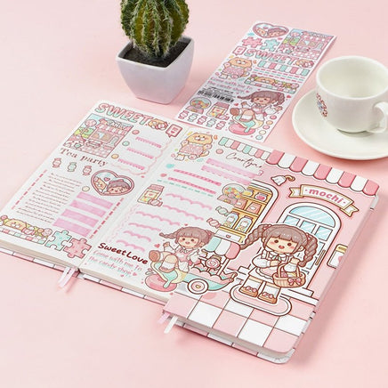 Cute Grid Paper Notebook - The Mage's Emporium Kore Kawaii Kore Kawaii Shopify Collective Used English Japanese Style Comic Book