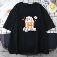 Cute Popcorn Bears T-Shirt - The Mage's Emporium Kore Kawaii Kore Kawaii Shopify Collective Used English Japanese Style Comic Book