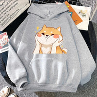 Cute Shiba Inu Graphic Hoodie - The Mage's Emporium Kore Kawaii Kore Kawaii Shopify Collective Used English Japanese Style Comic Book