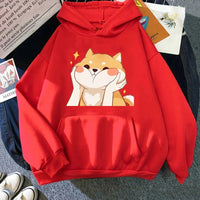 Cute Shiba Inu Graphic Hoodie - The Mage's Emporium Kore Kawaii Kore Kawaii Shopify Collective Used English Japanese Style Comic Book