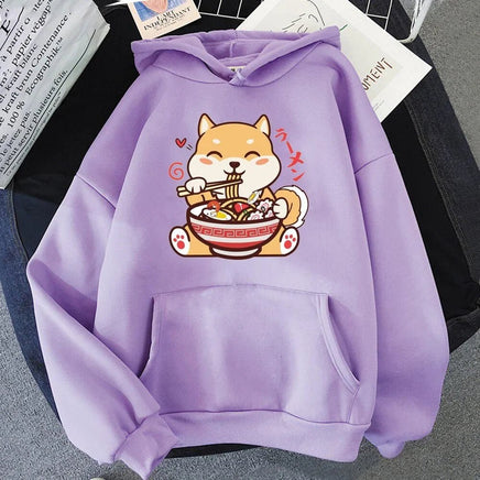 Cute Shiba Inu Ramen Hoodie - The Mage's Emporium Kore Kawaii Kore Kawaii Shopify Collective Used English Japanese Style Comic Book