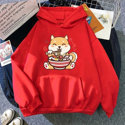 Cute Shiba Inu Ramen Hoodie - The Mage's Emporium Kore Kawaii Kore Kawaii Shopify Collective Used English Japanese Style Comic Book