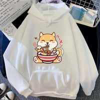 Cute Shiba Inu Ramen Hoodie - The Mage's Emporium Kore Kawaii Kore Kawaii Shopify Collective Used English Japanese Style Comic Book
