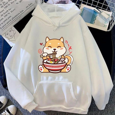 Cute Shiba Inu Ramen Hoodie - The Mage's Emporium Kore Kawaii Kore Kawaii Shopify Collective Used English Japanese Style Comic Book