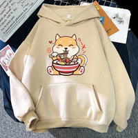 Cute Shiba Inu Ramen Hoodie - The Mage's Emporium Kore Kawaii Kore Kawaii Shopify Collective Used English Japanese Style Comic Book