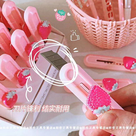Cute Strawberry Letter Opener - The Mage's Emporium Kore Kawaii Kore Kawaii Shopify Collective Used English Japanese Style Comic Book