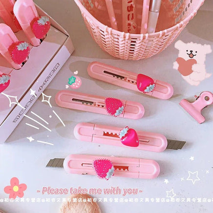 Cute Strawberry Letter Opener - The Mage's Emporium Kore Kawaii Kore Kawaii Shopify Collective Used English Japanese Style Comic Book
