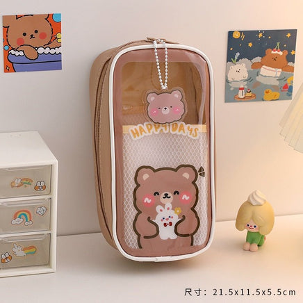 Cute Transparent Pencil Case - The Mage's Emporium Kore Kawaii Kore Kawaii Shopify Collective Used English Japanese Style Comic Book