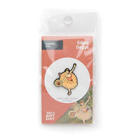 Dancer with a Bouquet of Flowers Enamel Pin - Today is Art Day
