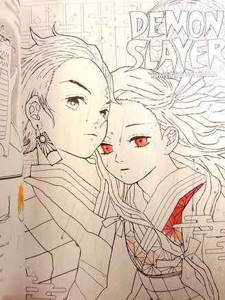 Demon Slayer The Official Coloring Book (3 Pages Colored) - The Mage's Emporium Viz Media 2412 UPDATEMETA Used English Manga Japanese Style Comic Book