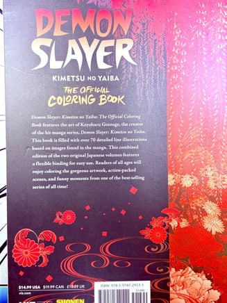 Demon Slayer The Official Coloring Book (3 Pages Colored) - The Mage's Emporium Viz Media 2412 UPDATEMETA Used English Manga Japanese Style Comic Book