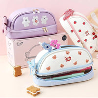 Double Compartment Pencil Bag - The Mage's Emporium Kore Kawaii Kore Kawaii Shopify Collective Used English Japanese Style Comic Book