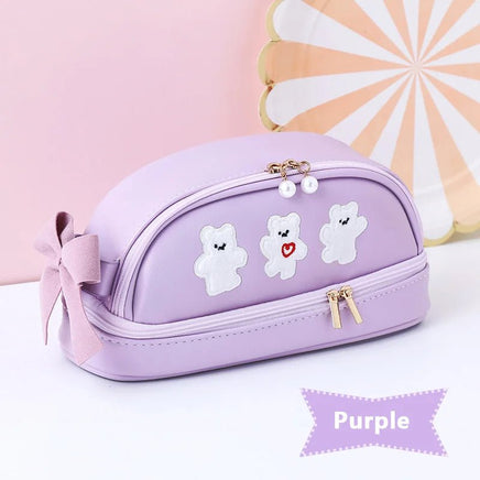 Double Compartment Pencil Bag - The Mage's Emporium Kore Kawaii Kore Kawaii Shopify Collective Used English Japanese Style Comic Book