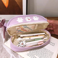 Double Compartment Pencil Bag - The Mage's Emporium Kore Kawaii Kore Kawaii Shopify Collective Used English Japanese Style Comic Book
