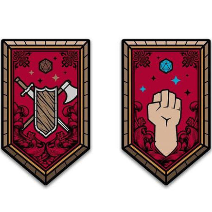 Dungeons & Dragons Character Class Augmented Reality Enamel Pin Set of 12 - Shared Exclusive - The Mage's Emporium ToyShnip Shopify Collective ToyShnip Used English Brooches & Lapel Pins Japanese Style Comic Book