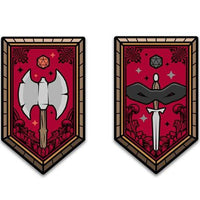 Dungeons & Dragons Character Class Augmented Reality Enamel Pin Set of 12 - Shared Exclusive - The Mage's Emporium ToyShnip Shopify Collective ToyShnip Used English Brooches & Lapel Pins Japanese Style Comic Book