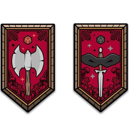 Dungeons & Dragons Character Class Augmented Reality Enamel Pin Set of 12 - Shared Exclusive - The Mage's Emporium ToyShnip Shopify Collective ToyShnip Used English Brooches & Lapel Pins Japanese Style Comic Book