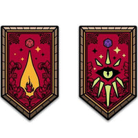 Dungeons & Dragons Character Class Augmented Reality Enamel Pin Set of 12 - Shared Exclusive - The Mage's Emporium ToyShnip Shopify Collective ToyShnip Used English Brooches & Lapel Pins Japanese Style Comic Book