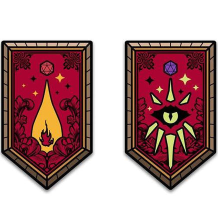 Dungeons & Dragons Character Class Augmented Reality Enamel Pin Set of 12 - Shared Exclusive - The Mage's Emporium ToyShnip Shopify Collective ToyShnip Used English Brooches & Lapel Pins Japanese Style Comic Book