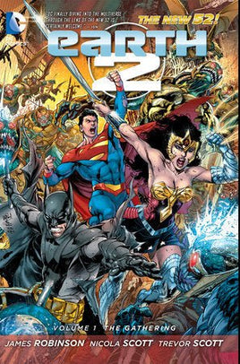 EARTH 2 TP VOL 01 THE GATHERING (N52) - The Mage's Emporium The Multiverse Shopify Collective The Multiverse Used English Graphic Novels Japanese Style Comic Book