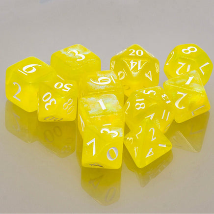 Eclipse Acrylic RPG Dice Set (11ct) - The Mage's Emporium Ultra PRO International Shopify Collective Ultra PRO International Used English Dice Japanese Style Comic Book