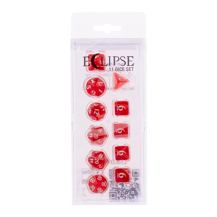 Eclipse Acrylic RPG Dice Set (11ct) - The Mage's Emporium Ultra PRO International Shopify Collective Ultra PRO International Used English Dice Japanese Style Comic Book