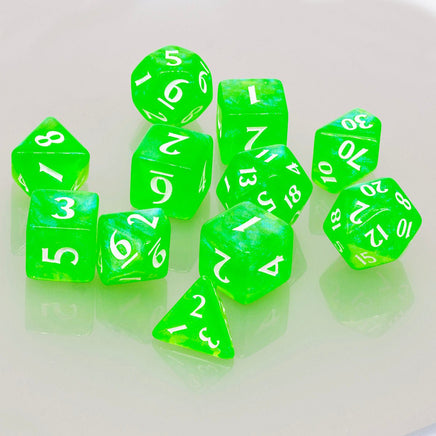 Eclipse Acrylic RPG Dice Set (11ct) - The Mage's Emporium Ultra PRO International Shopify Collective Ultra PRO International Used English Dice Japanese Style Comic Book