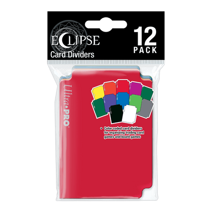 Eclipse Multi - Colored Card Deck Dividers Pack (12ct) - The Mage's Emporium Ultra PRO International Shopify Collective Ultra PRO International Used English Card Dividers Japanese Style Comic Book